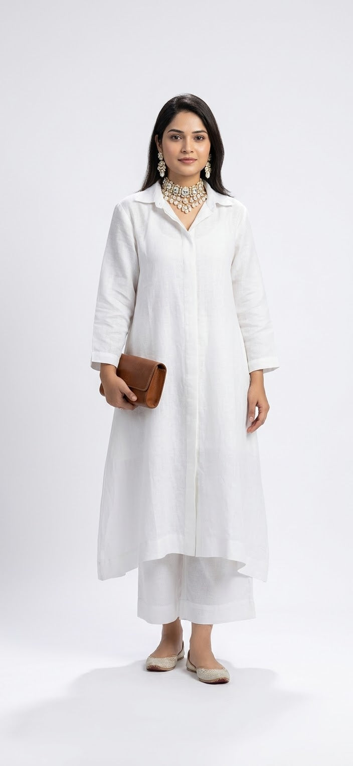 Linen shirt coord set