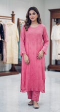 Chikankari kurti double shade
