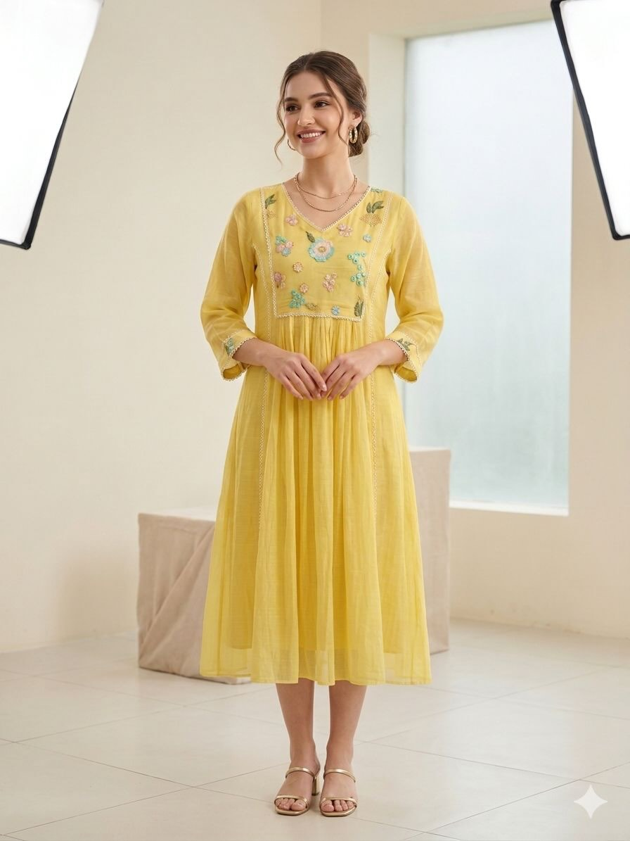 Mulchanderi frock