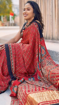 Gajji Silk Saree Maroon