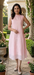 Crushed Organza Frock (Sleeveless)