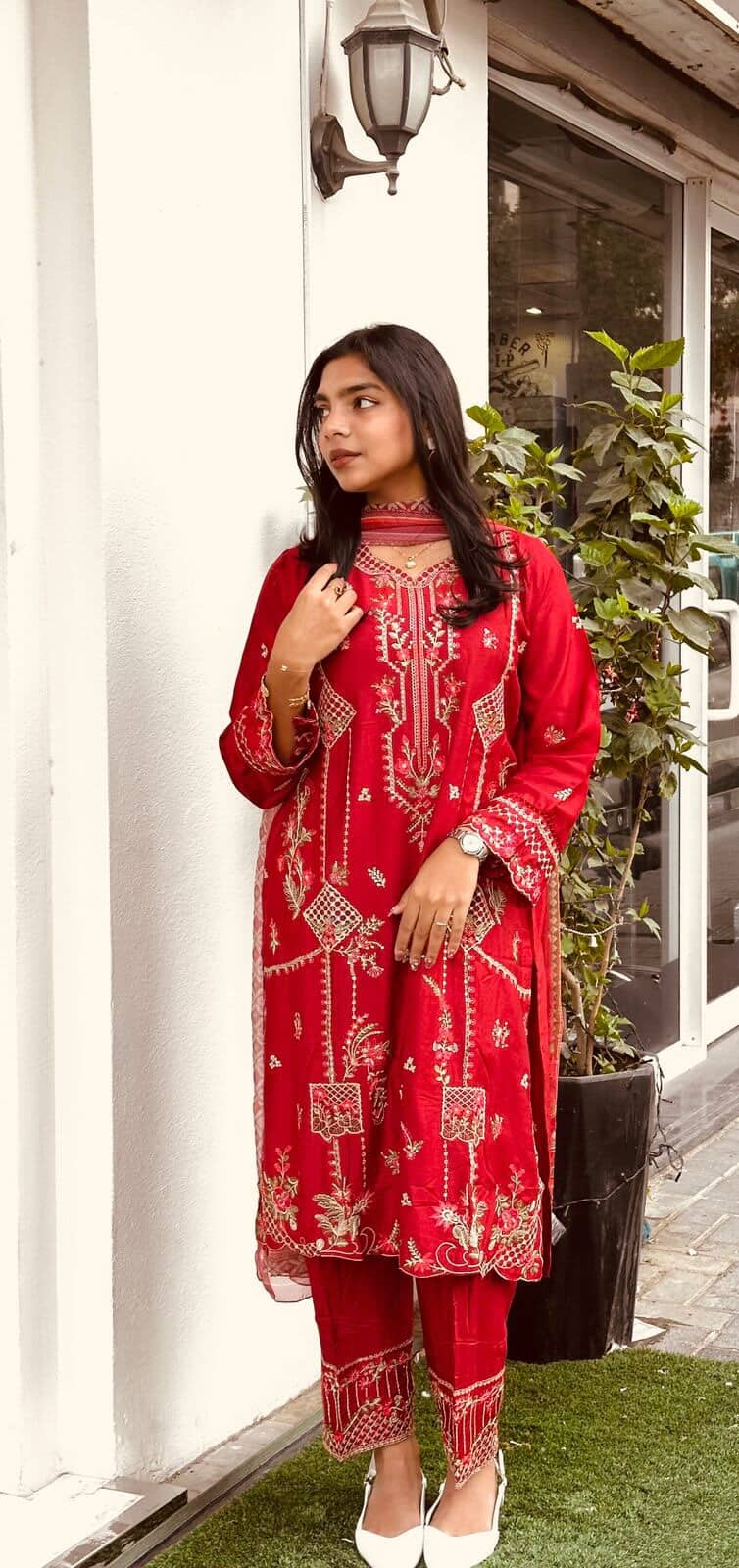 Red Party Wear Dress